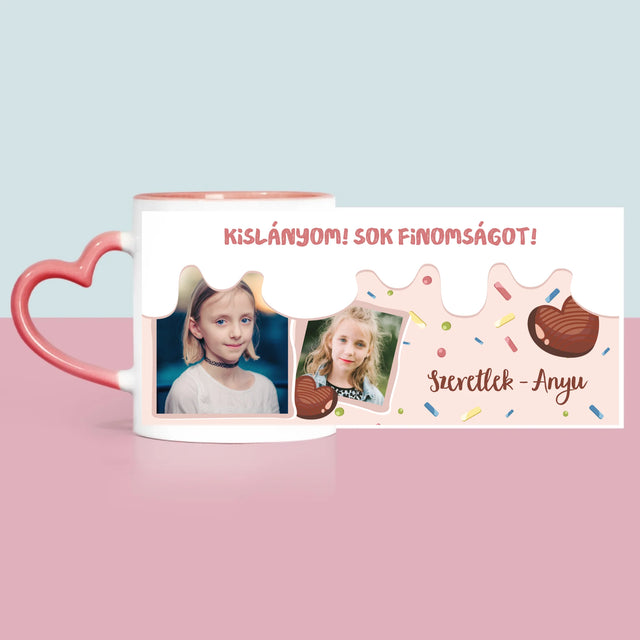 Fotókollázs: Sok Finomságot - Bögre
