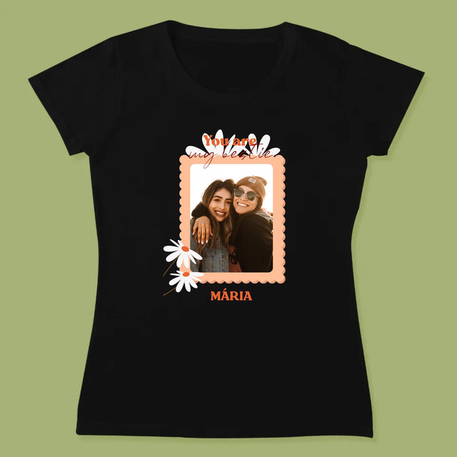 Fotókollázs: Besties Képek - Női Póló