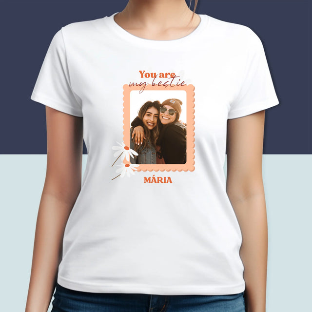 Fotókollázs: Besties Képek - Női Póló