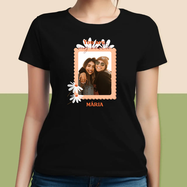 Fotókollázs: Besties Képek - Női Póló