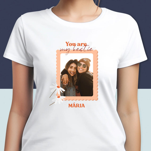 Fotókollázs: Besties Képek - Női Póló