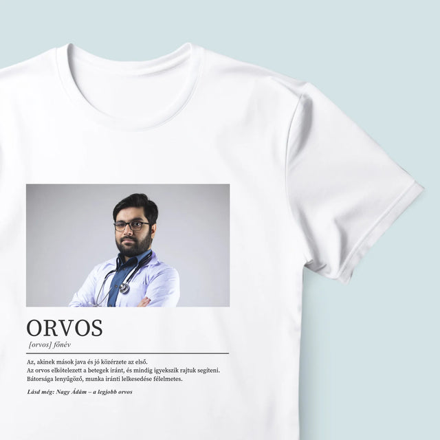Fotó És Felirat: Orvos Definíciója - Férfi Póló