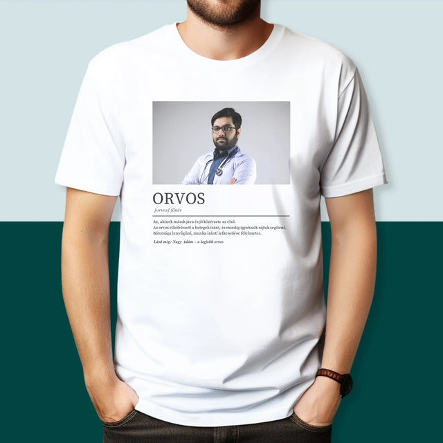 Fotó És Felirat: Orvos Definíciója - Férfi Póló
