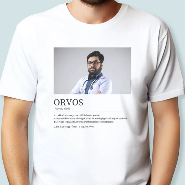 Fotó És Felirat: Orvos Definíciója - Férfi Póló