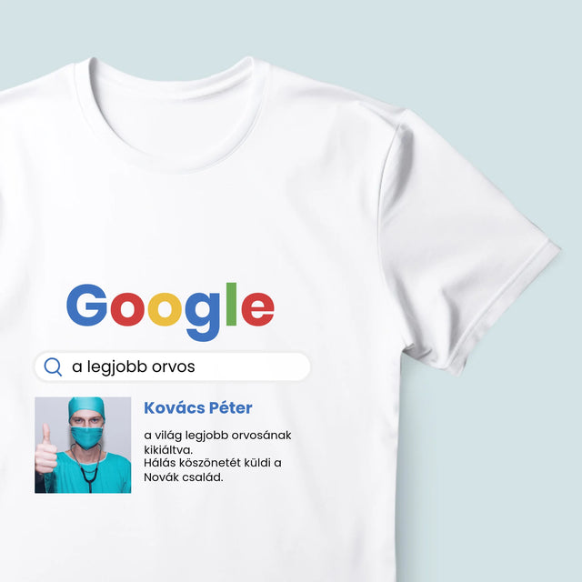 Fotó És Felirat: Google-Találat A Legjobb Orvosra - Férfi Póló