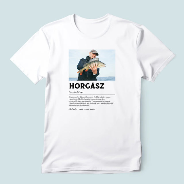 Fotó És Felirat: Halász, Fogalom - Férfi Póló