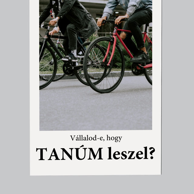 Fotó És Felirat: Our Wedding Tanú - Hűtőmágnes