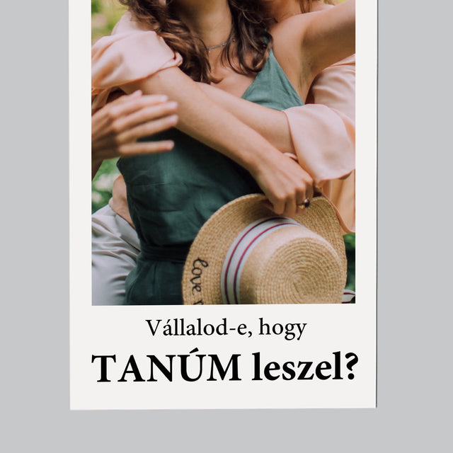 Fotó És Felirat: Our Wedding Tanú - Hűtőmágnes