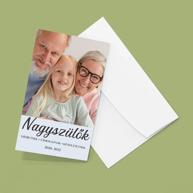 Fotókollázs: Szretett Nagyszülők  - Nagy Harmonika Fotókészlet