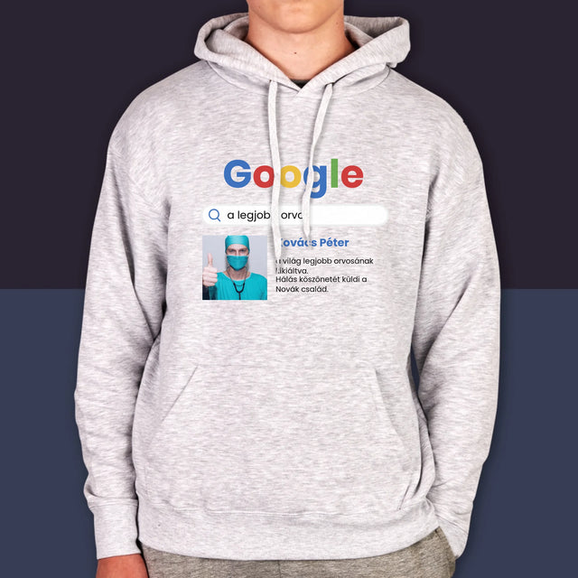 Fotó És Felirat: Google-Találat A Legjobb Orvosra - Férfi Kapucnis Pulóver 