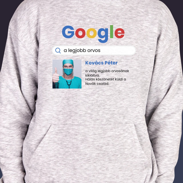 Fotó És Felirat: Google-Találat A Legjobb Orvosra - Férfi Kapucnis Pulóver 