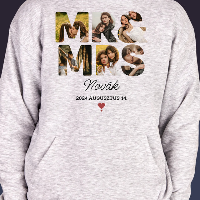 Szó Fotókból: Mr&Mrs - Férfi Kapucnis Pulóver 
