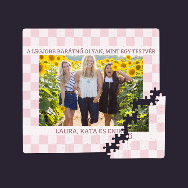 Fotó És Felirat: A Legjobb Barátnő Olyan, Mint Egy Testvér - Puzzle