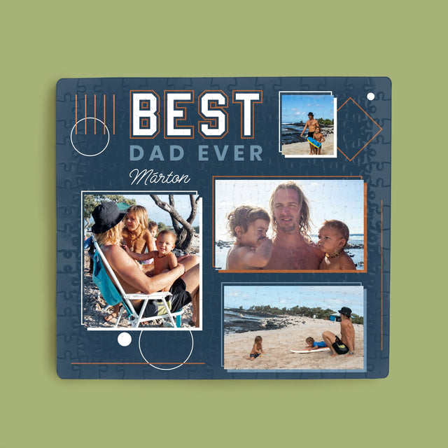 Fotókollázs: Best Dad Ever - Puzzle