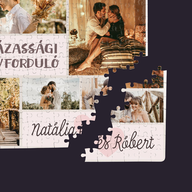 Fotókollázs: 5. Házassági Évforduló - Puzzle