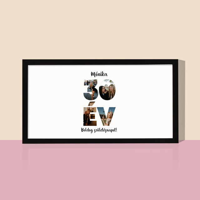 Szó Fotókból: 30Év A Képeidből - Keretes Nyomtatott Kép 20X40