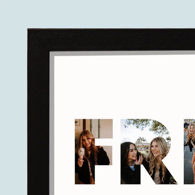 Szó Fotókból: Friends A Képeidből - Keretes Nyomtatott Kép 20X40