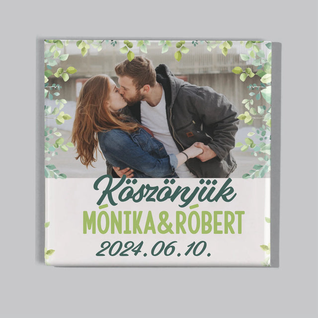 Fotó És Felirat: Esküvői Köszönetnyilvánítás - Mágneskészlet