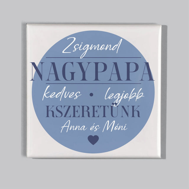 Fotókollázs: Szeretett Nagypapa - Mágneskészlet