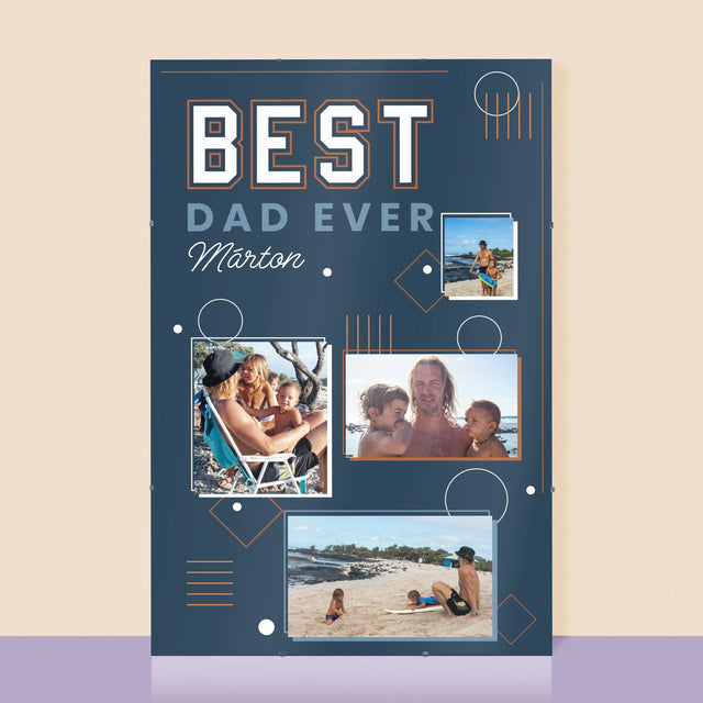 Fotókollázs: Best Dad Ever - Plakát