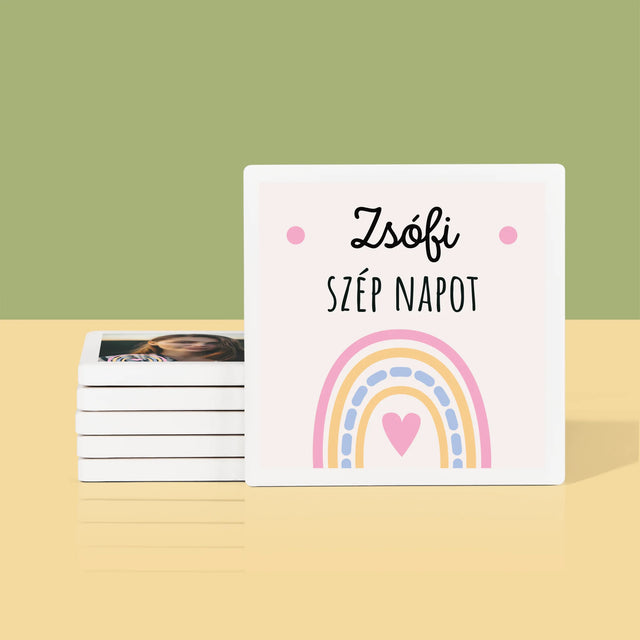 Fotókollázs: Szép Napot - Poháralátét