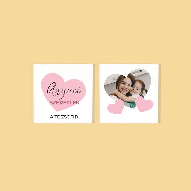 Fotókollázs: Anyuci - Poháralátét