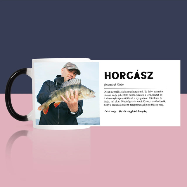 Fotó És Felirat: Halász, Fogalom - Bögre