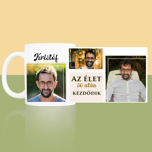 Fotókollázs: Az Élet 50 Után Kezdődik - Bögre