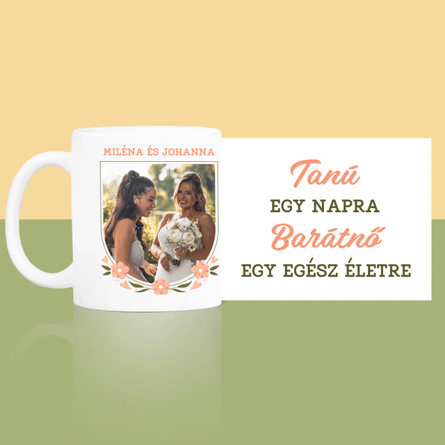 Fotó És Felirat: Tanú Egy Napra - Bögre