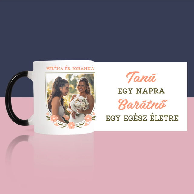 Fotó És Felirat: Tanú Egy Napra - Bögre