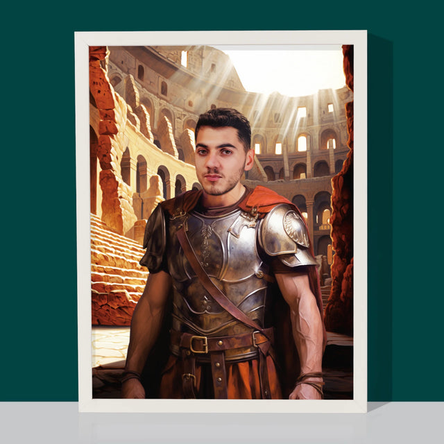 Királyi Portré: Gladiátor - Keretes Nyomtatott Kép 30X40