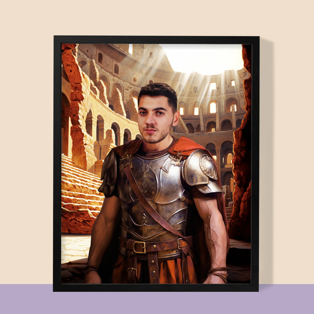 Királyi Portré: Gladiátor - Keretes Nyomtatott Kép 30X40