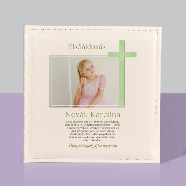 Fotó És Felirat: Elsőáldozási Fénykép Kereszttel - Fotóalbum