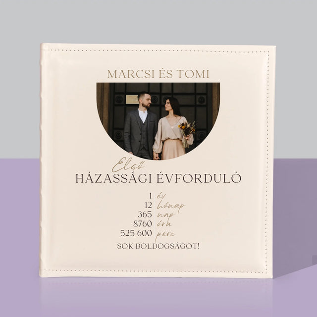 Fotó És Felirat: Első Házassági Évforduló - Fotóalbum