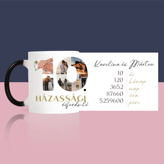 Szó Fotókból: 10. Házassági Évforduló - Bögre