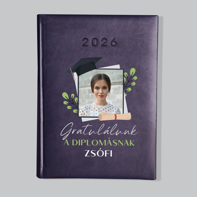 Fotó És Felirat: Gratulálunk A Diplomásnak - Határidőnapló