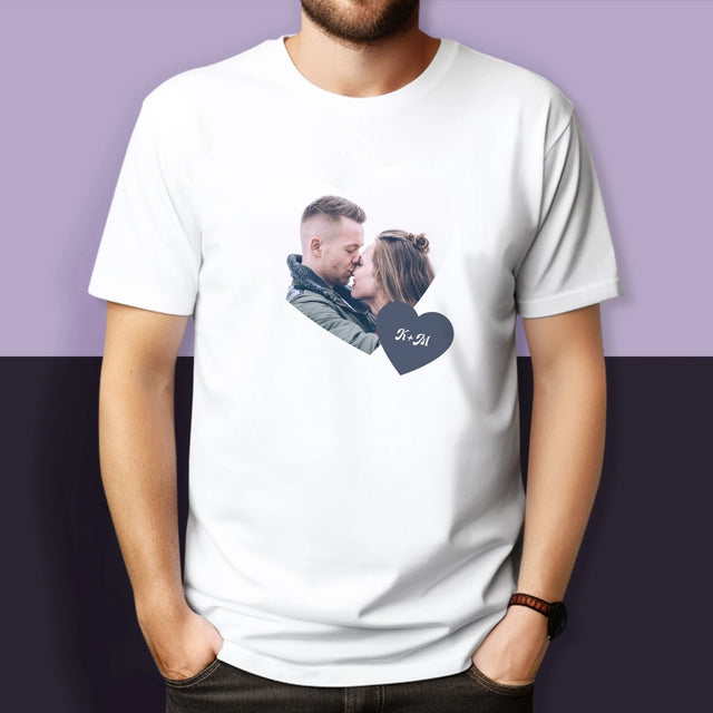 Fotókollázs: Iniciálék, Szívek - Pólók Párnak