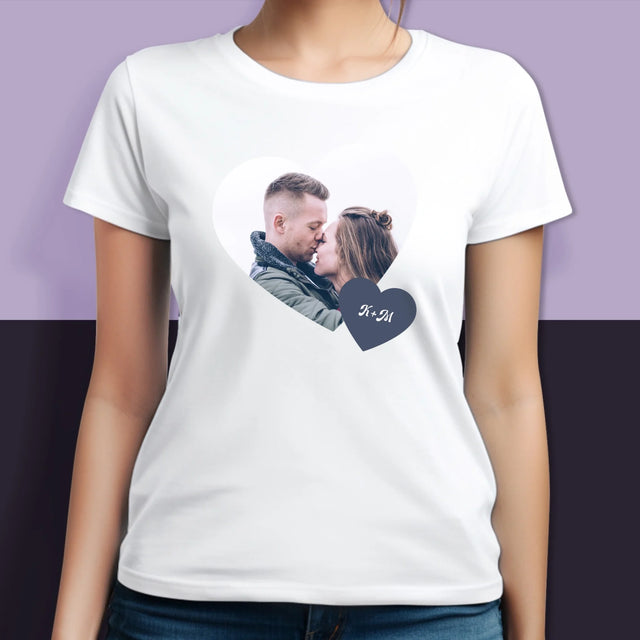 Fotókollázs: Iniciálék, Szívek - Pólók Párnak