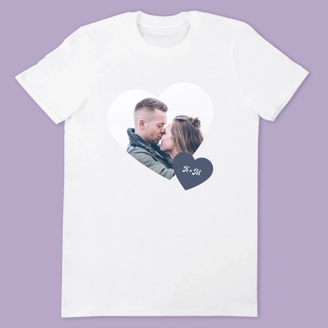 Fotókollázs: Iniciálék, Szívek - Pólók Párnak