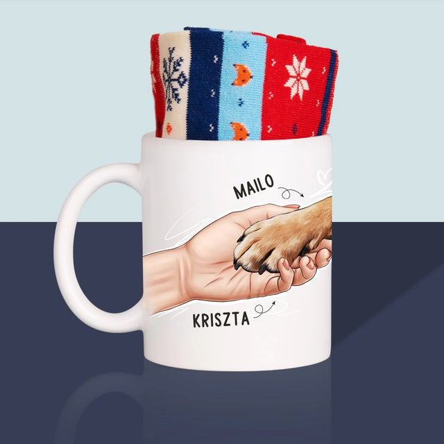 Karakterkészítő: Kutyás Mama - Téli Zokni Egy Bögrében