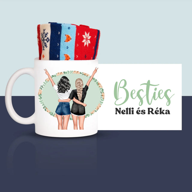 Karakterkészítő: Best Friends - Téli Zokni Egy Bögrében