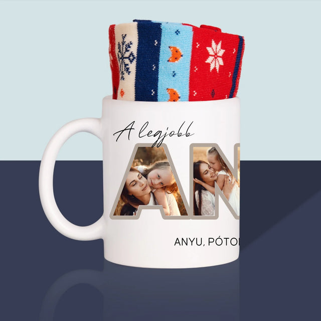 Szó Fotókból: A Legjobb Anya A Világon Fénykép - Téli Zokni Egy Bögrében