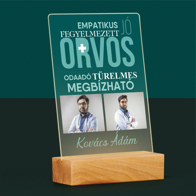 Fotókollázs: Orvos Tulajdonságok - Akrilüvegre Nyomtatott Kép