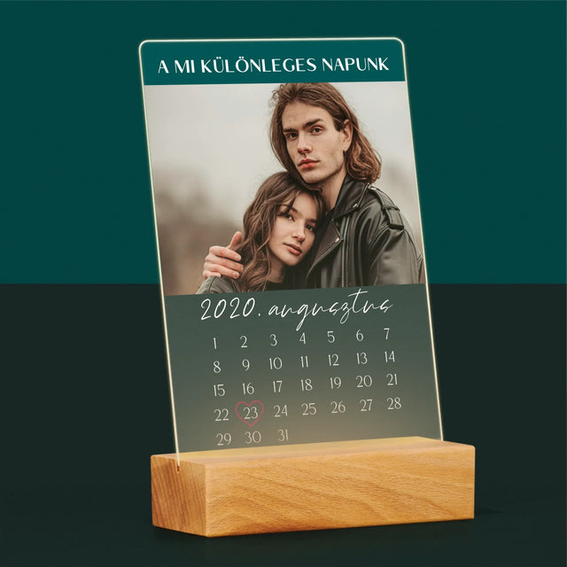 Fotó És Felirat: A Mi Különleges Napunk - Akrilüvegre Nyomtatott Kép