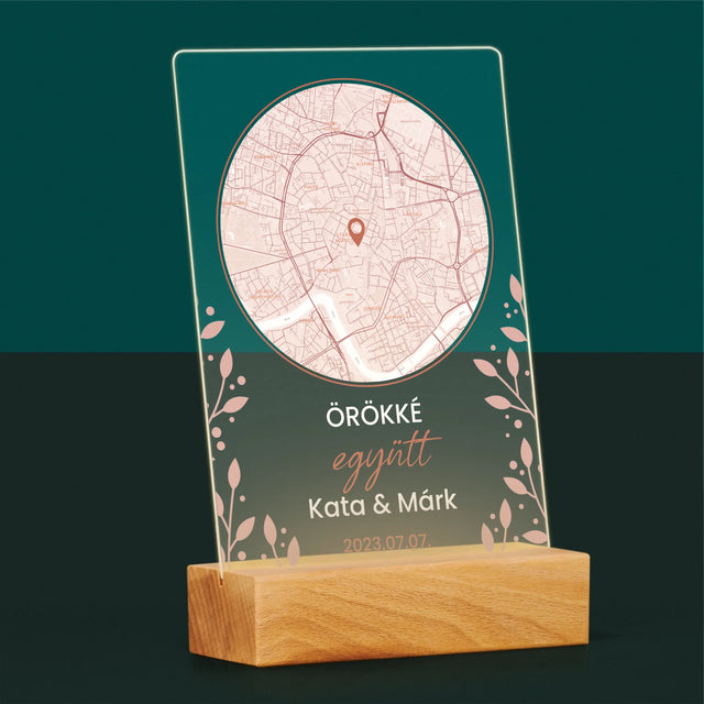 Városi Térkép: Várostérkép: Ahol Minden Elkezdődött - Akrilüvegre Nyomtatott Kép