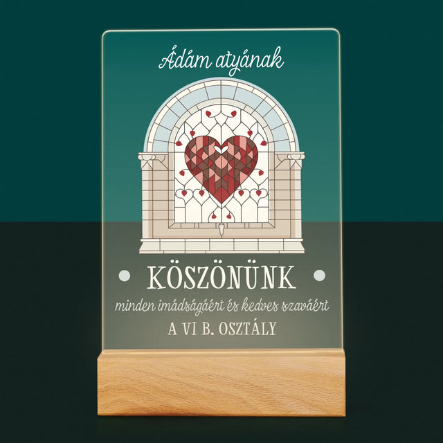 Név És Aláírás: Köszönünk Minden Imát - Akrilüvegre Nyomtatott Kép