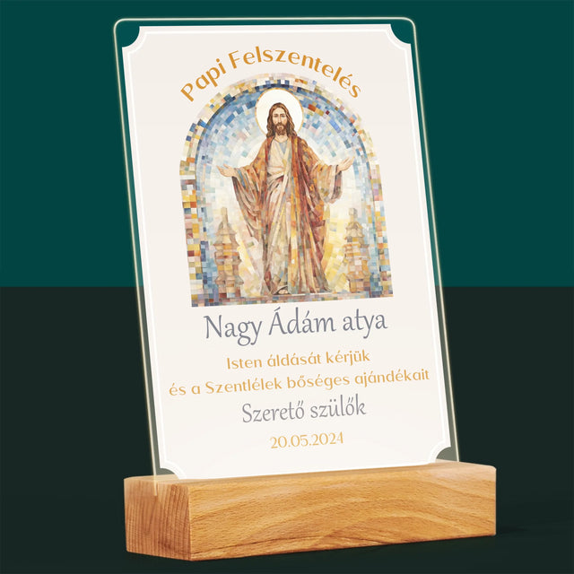 Név És Aláírás: Papi Felszentelés - Akrilüvegre Nyomtatott Kép