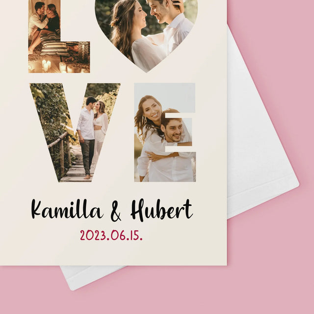 Szó Fotókból: Love A Fényképeidből - Üdvözlőlap
