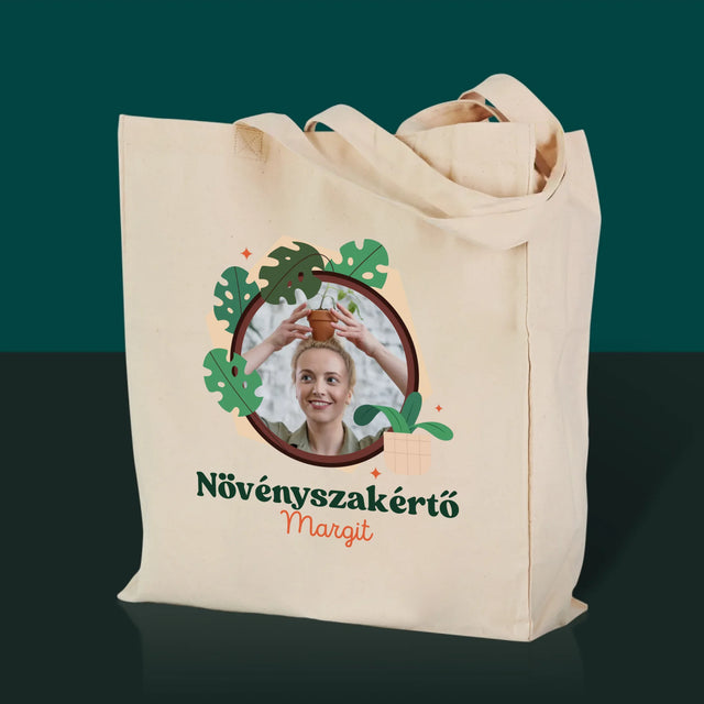Fotó És Felirat: Növényszakértő - Vászontáska