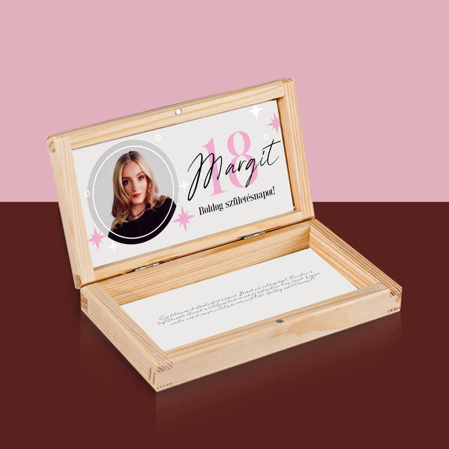 Fotó És Felirat: 18 Csillagok - Fa Pénztárca